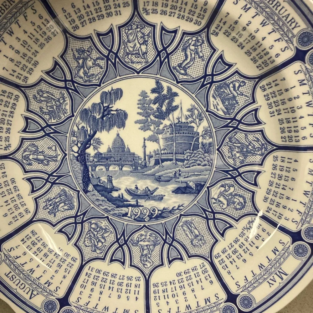 Spode Blue Room Calendar Plates - Picture 7 of 9
